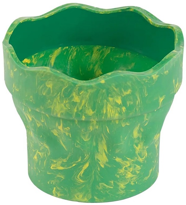Pahar apa pentru pictura. Verde marmorat