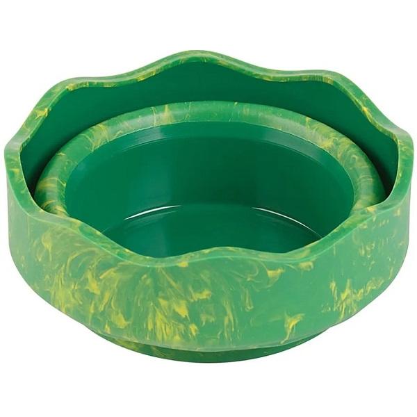 Pahar apa pentru pictura. Verde marmorat