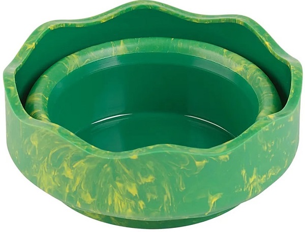 Pahar apa pentru pictura. Verde marmorat