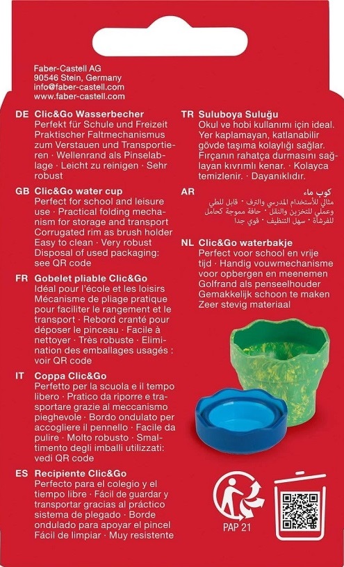 Pahar apa pentru pictura. Verde marmorat