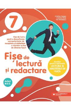 Poza produsului Fise de lectura si redactare - Clasa 7 - Cristina Cergan, Cristina Radu, Iris Tanasescu