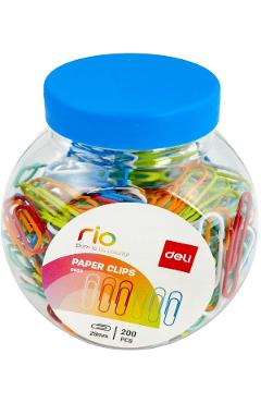Imaginea produsului 'Agrafe birou colorate. 29 mm 200 bucăți'