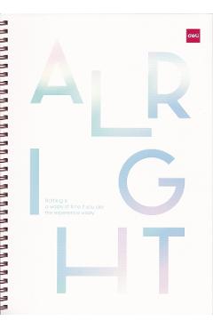 Imaginea produsului 'Caiet dictando A4 cu spiră: Alright'