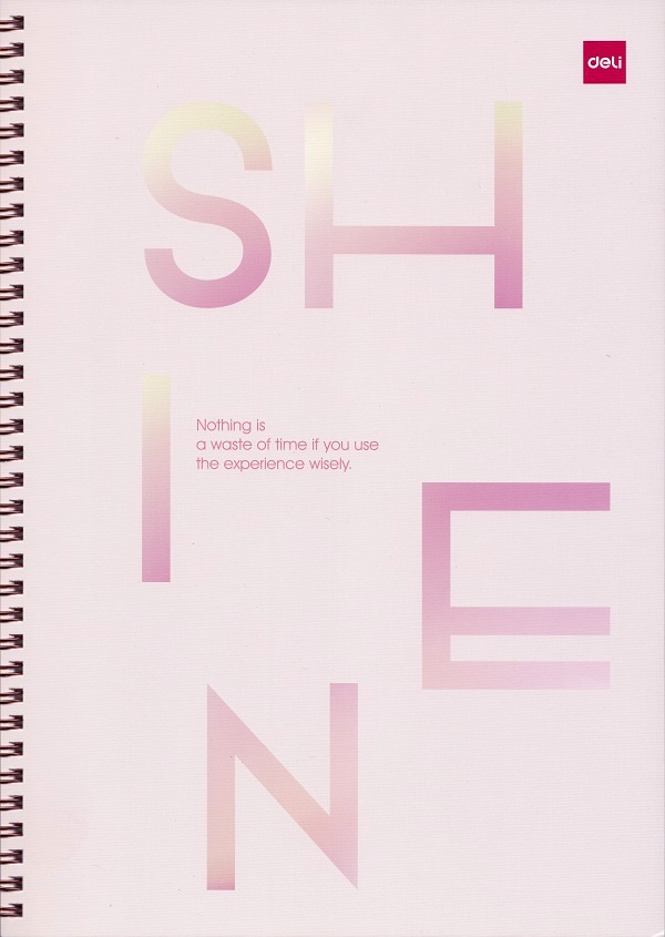 Caiet dictando A4 cu spira: Shine