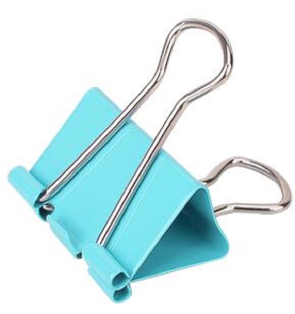 Clipsuri metalice 19 mm color: 40 de bucati