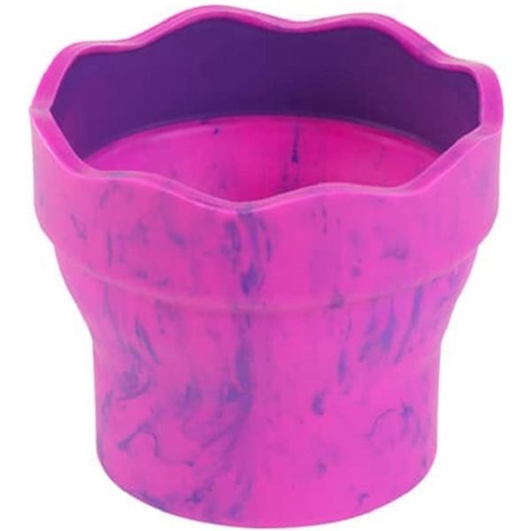 Pahar apa pentru pictura. Roz marmorat