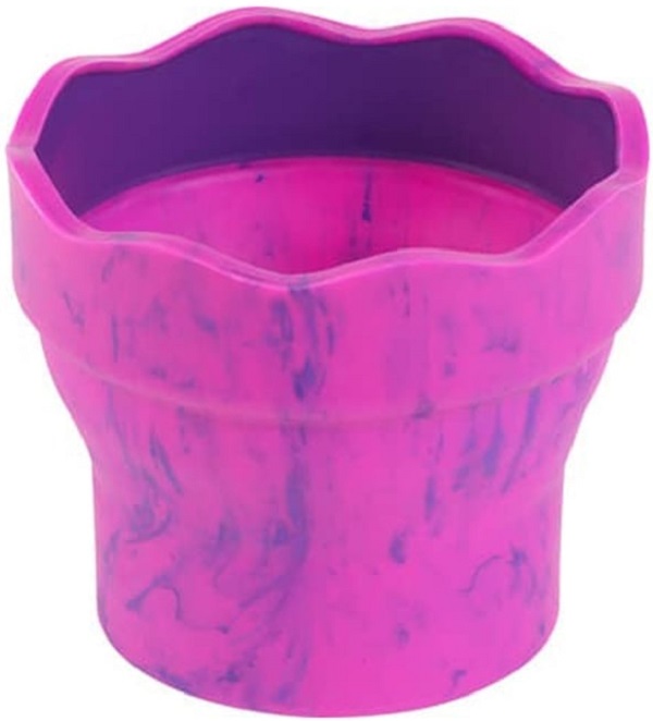 Pahar apa pentru pictura. Roz marmorat