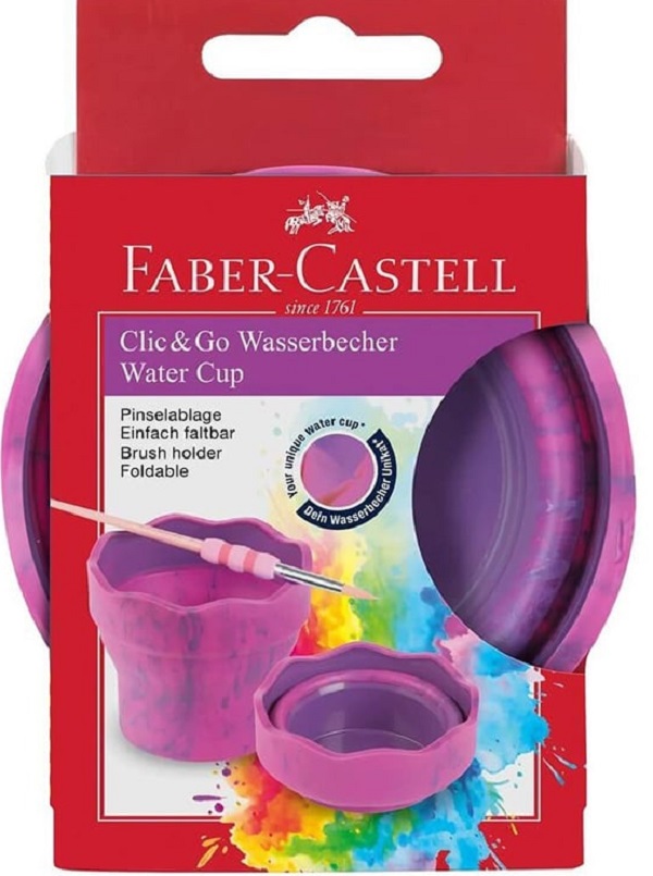 Pahar apa pentru pictura. Roz marmorat