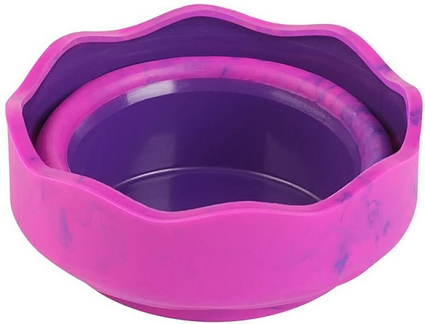 Pahar apa pentru pictura. Roz marmorat