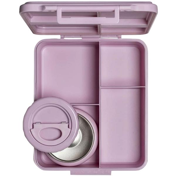 Caserola mare cu 4 compartimente si borcan termoizolant: Stormy Unicorn