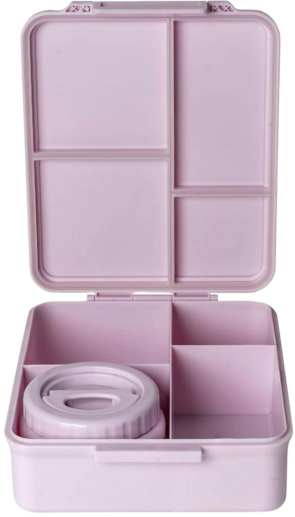 Caserola mare cu 4 compartimente si borcan termoizolant: Stormy Unicorn