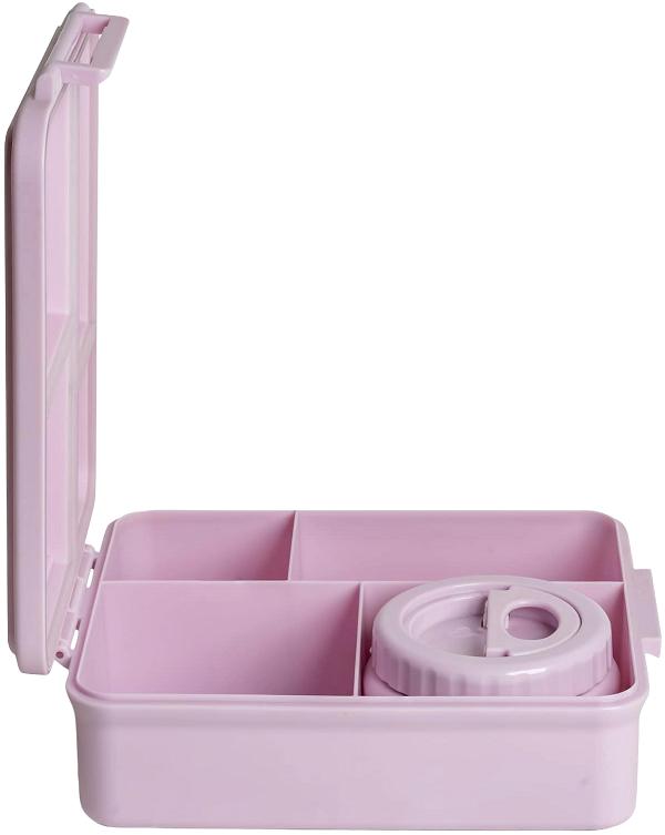 Caserola mare cu 4 compartimente si borcan termoizolant: Stormy Unicorn