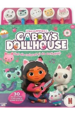 Gabby's Dollhouse. Set de colorat si de activitati