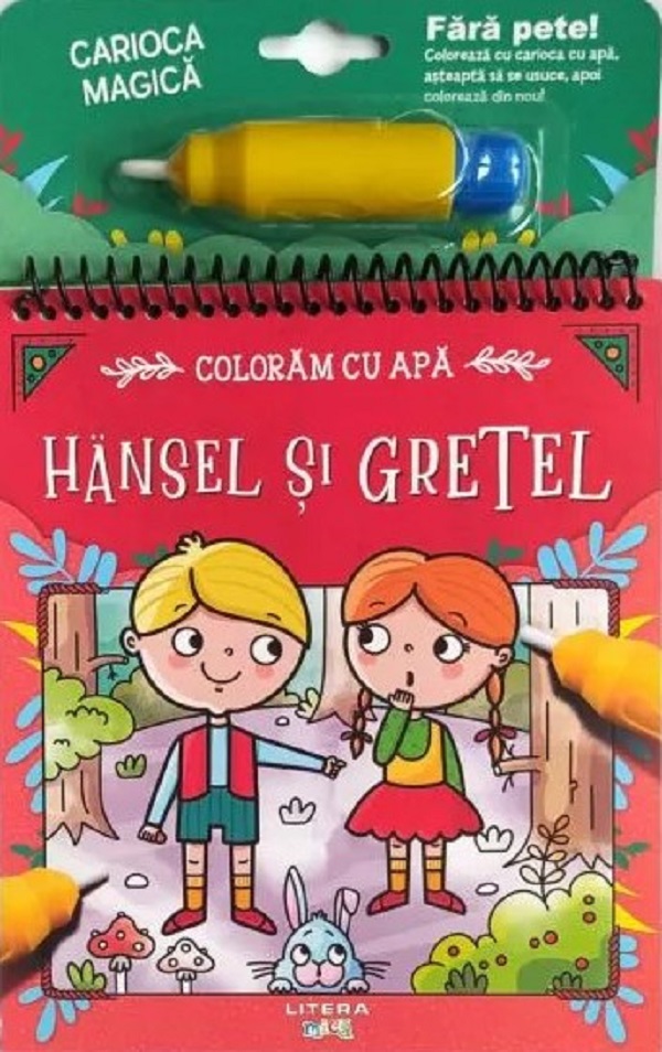 Coloram cu apa. Hansel si Gretel
