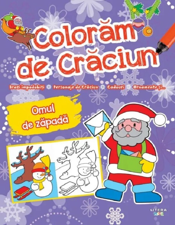 Coloram de Craciun. Omul de zapada