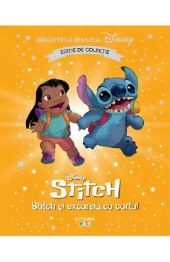 Poza produsului Stitch si excursia cu cortul. Biblioteca magica Disney