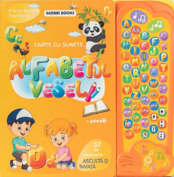 Alfabetul vesel. Carte cu sunete - Elena-Roxana Peptanus