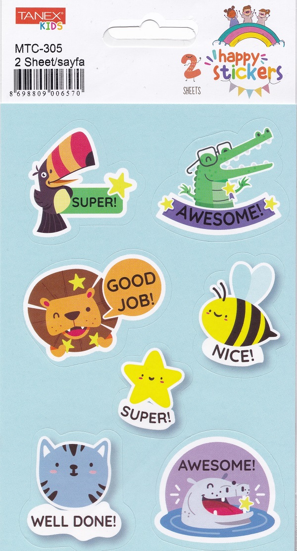 Stickere recompense. Well done