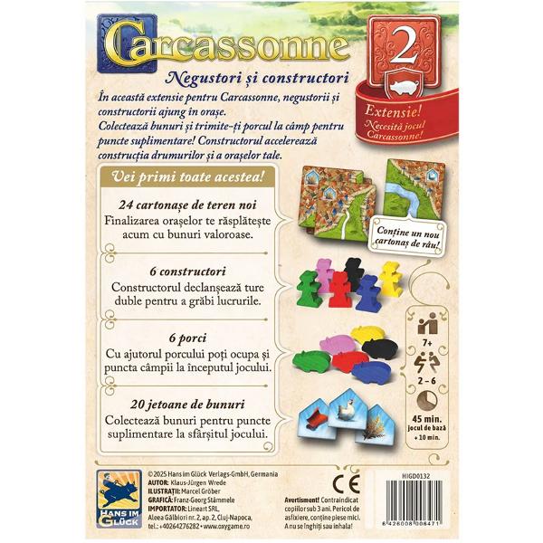 Carcassonne: Negustori si constructori. Extensia 2
