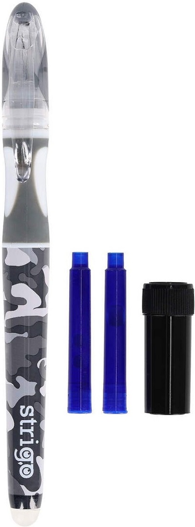 Set stilou cerneala cu stergere + 2 rezerve + dispozitiv curatare. Desert