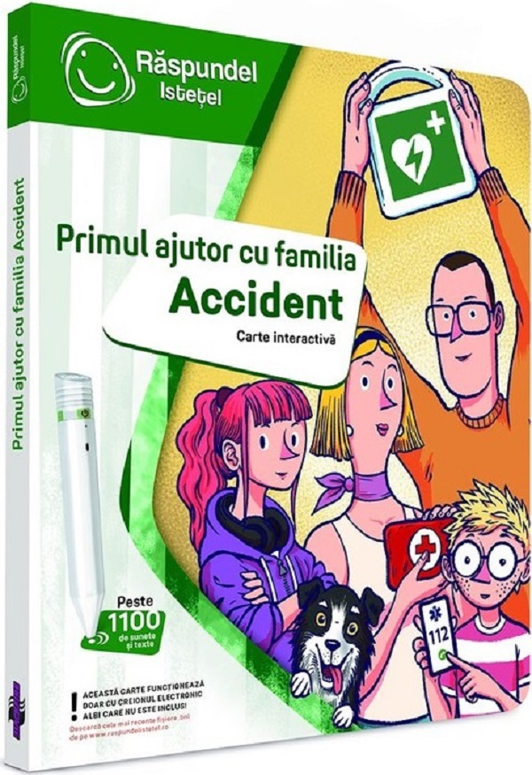 Carte interactiva. Raspundel Istetel: Primul ajutor cu familia Accident