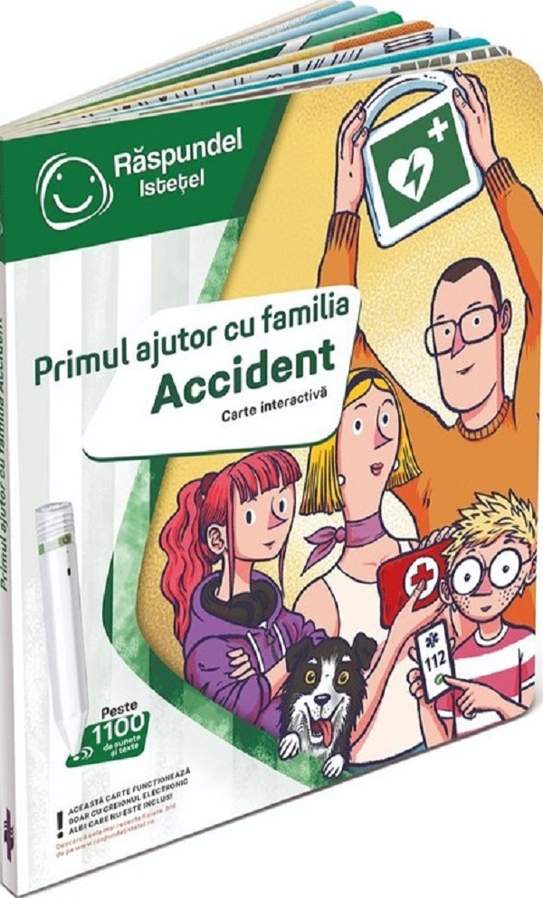 Carte interactiva. Raspundel Istetel: Primul ajutor cu familia Accident