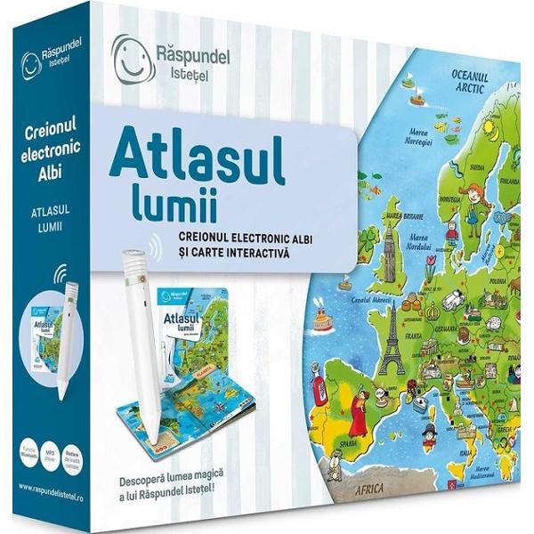 Pachet Raspundel Istetel: Creion si carte Atlasul Lumii