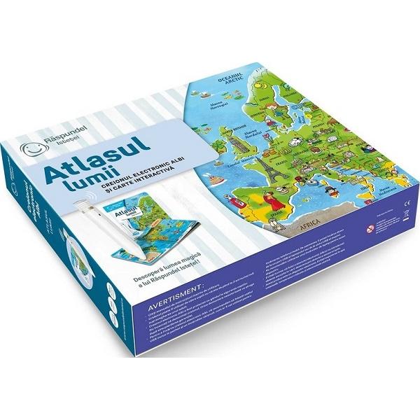 Pachet Raspundel Istetel: Creion si carte Atlasul Lumii