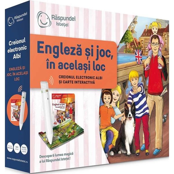 Pachet 2.0 Raspundel Istetel: Creion si carte engleza si joc, in acelasi loc