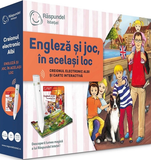 Pachet 2.0 Raspundel Istetel: Creion si carte engleza si joc, in acelasi loc