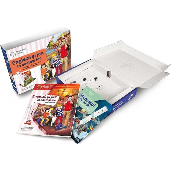 Pachet 2.0 Raspundel Istetel: Creion si carte engleza si joc, in acelasi loc