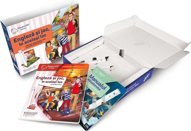 Pachet 2.0 Raspundel Istetel: Creion si carte engleza si joc, in acelasi loc