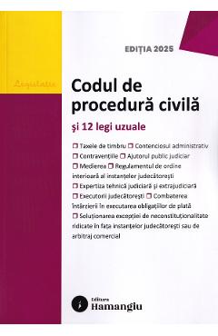 Poza produsului Codul de procedura civila si 12 legi uzuale Act.15 septembrie 2025
