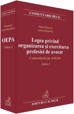 Poza produsului Legea privind organizarea si exercitarea profesiei de avocat - Dan Oancea