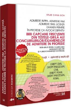 Poza produsului 888 capcane frecvente din testele-grila ale concursurilor/examenelor de admitere in profesie - Anjie Diana Goh