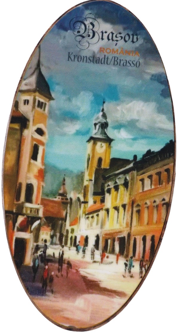 Magnet oval: Brasov Nr.9. Bobei Art