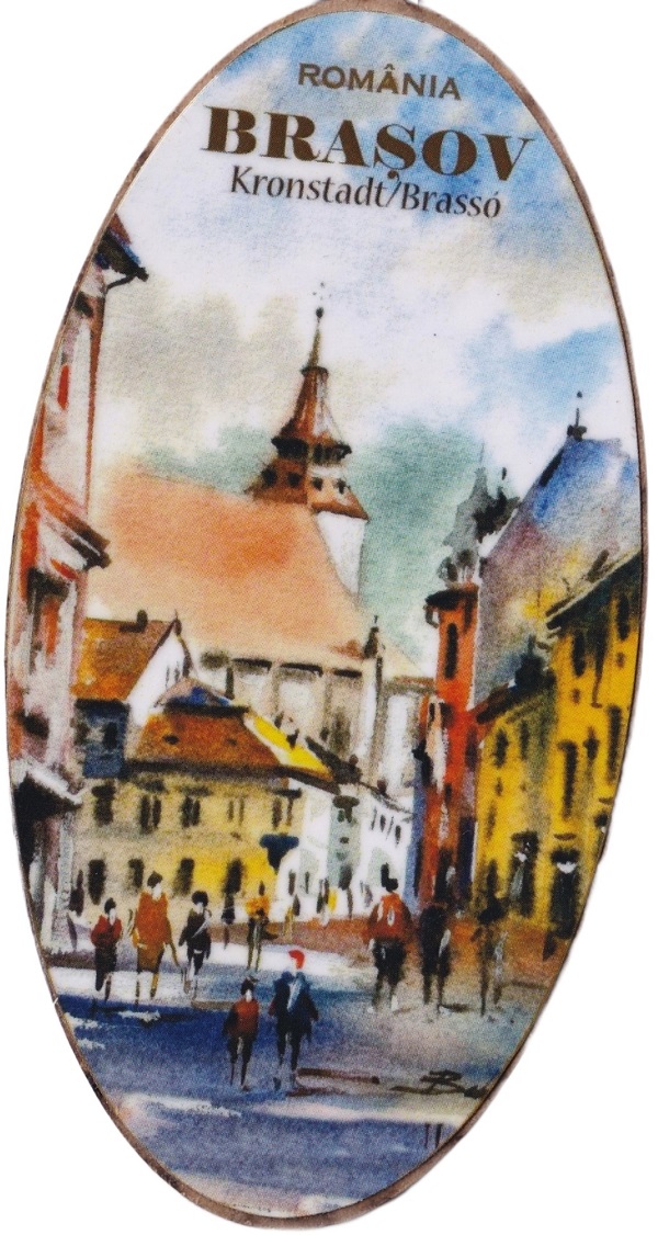 Magnet oval: Brasov Nr.8. Bobei Art