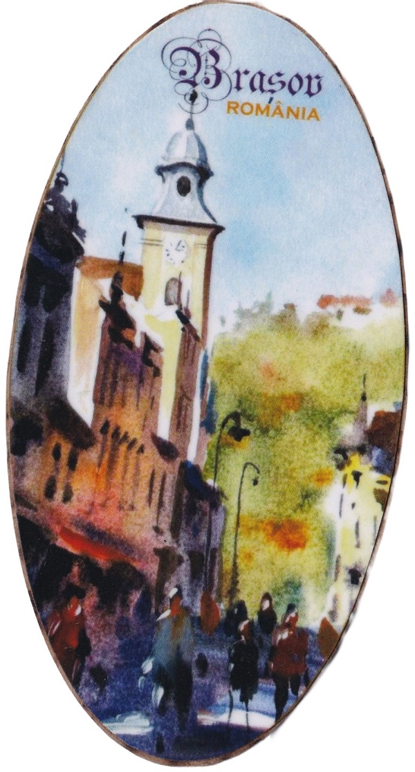 Magnet oval: Brasov Nr.7. Bobei Art
