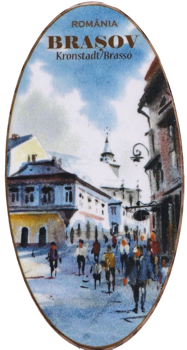 Magnet oval: Brasov Nr.6. Bobei Art