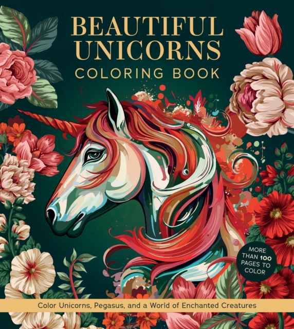 Coperta cărții 'Beautiful Unicorns Coloring Book -'