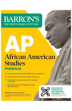 Coperta cărții 'AP African American Studies Premium, First Edition: Prep Book with 3 Practice Tests + Comprehensive Review + Online'