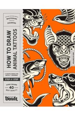 Coperta cărții 'How to Draw Animal Tattoos - Kale James'