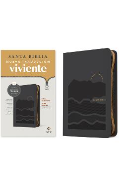Coperta cărții 'Biblia Ultrafina Ntv, Letra Grande de Zíper Con Filament (Sentipiel, Gris, Letra Roja) -'