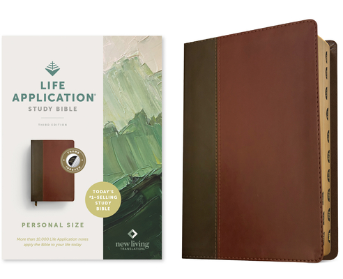 NLT Life Application Study Bible, Third Edition, Personal Size (Leatherlike, Brown/Mahogany, Indexed, Red Letter) -