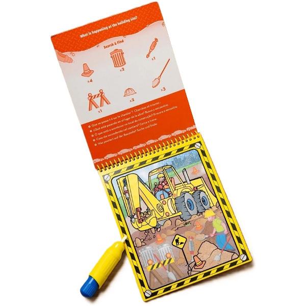Carte de colorat reutilizabila cu apa. Vehicule
