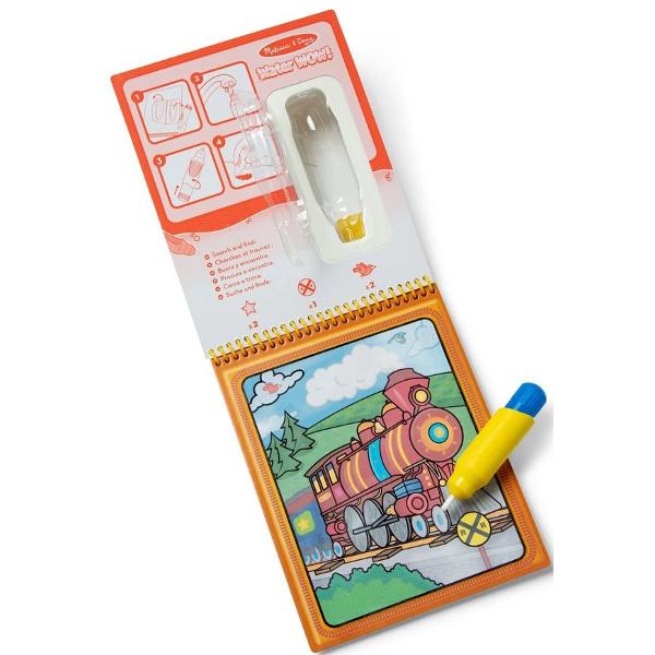 Carte de colorat reutilizabila cu apa. Vehicule