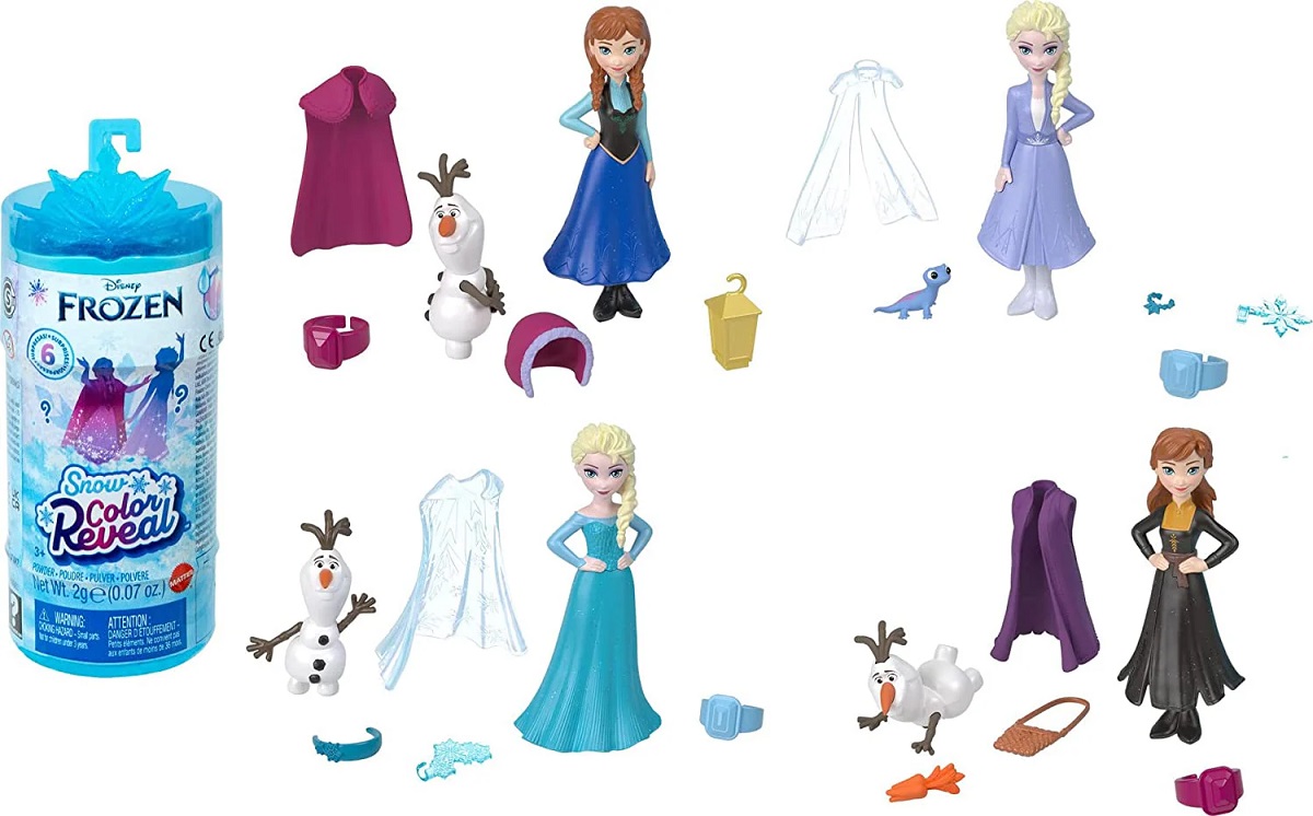 Papusa Snow Color Reveal: Disney Frozen