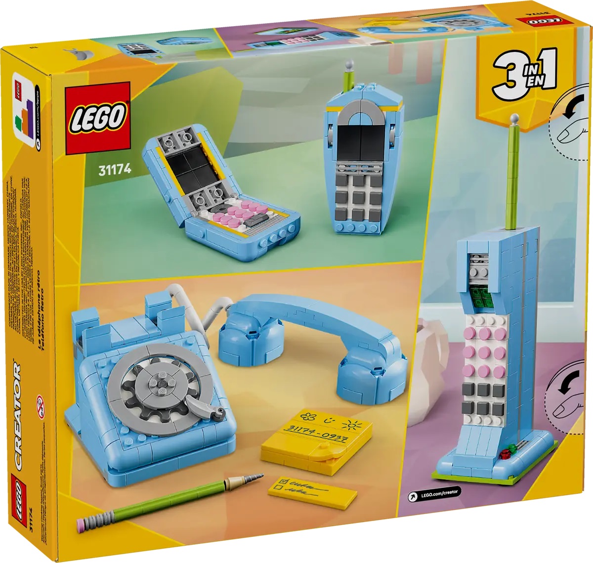 Lego Creator. Telefon retro