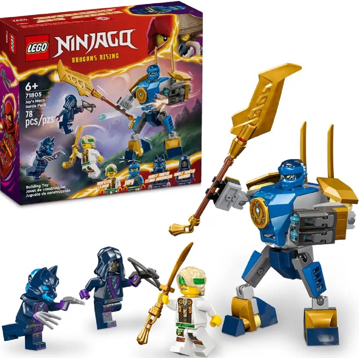Lego Ninjago. Pachet de lupta robotul lui Jay