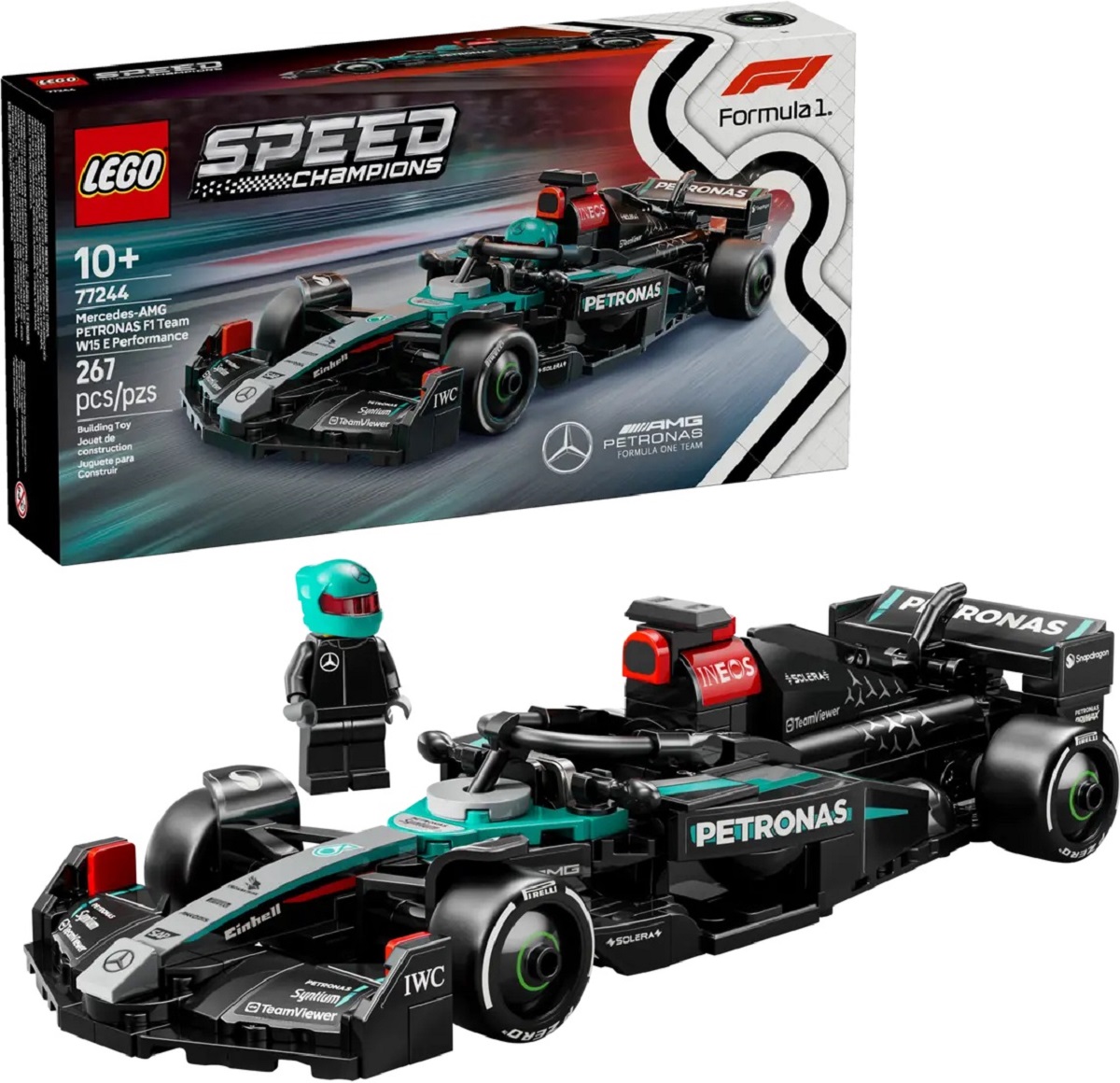 Lego Speed Champions: Masina de curse Formula 1. Mercedes-AMG W15